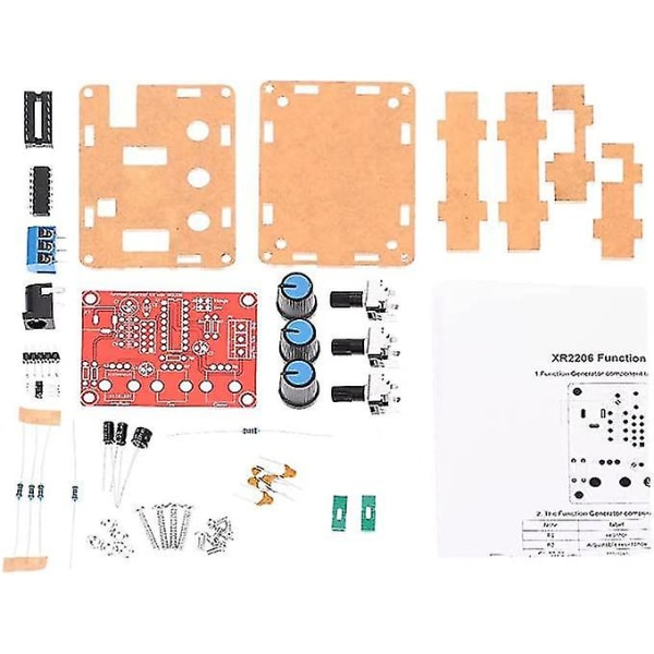 Signalgenerator gör-det-själv-kit Xr2206 högprecisionsfunktion Signalgenerator gör-det-själv-kit Sinus/triangel/kvadratisk utgång Industriell kontroll Komponenter-komponenter