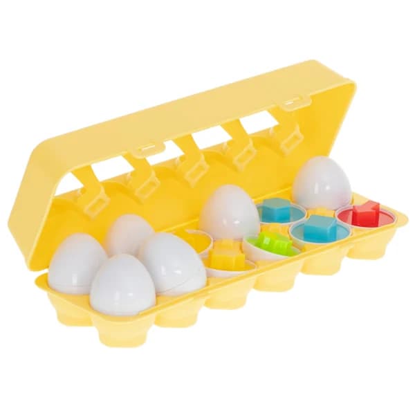 {PL}Eggformade sorteringspussel - 12 st