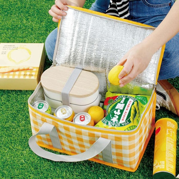 Piknikkori Suuri Tilavuus Kahva Design Vedenpitävä Kätevä Hedelmä Ruoka Bento Säiliö Piknikkori