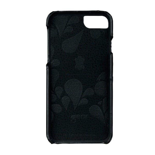 ONSALA iPhone 6/7/8/SE Cover Ægte Læder Kortlommer Sort
