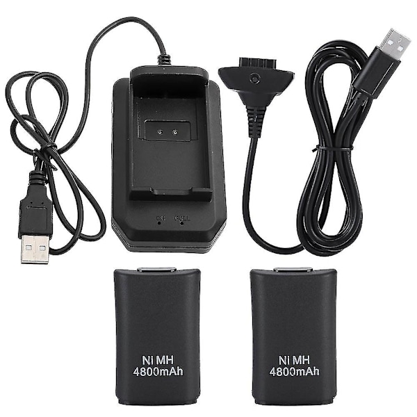 Laddningsbart Batteripaket för Xbox 360 4800mah Ersättningsbatteripaket för Xbox 360