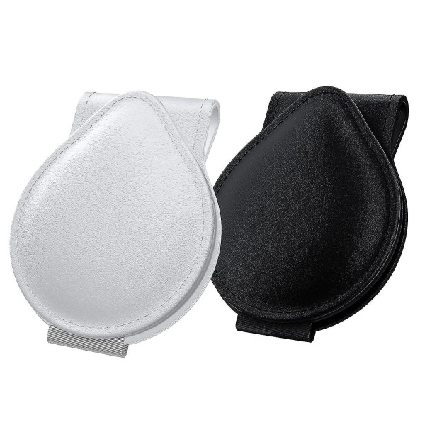 2-pack magnetisk glasögonhållare för bilmodeller, svart grå