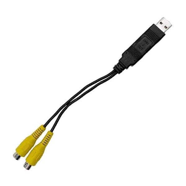 Auton videolähtölaatikko USB-portista CVBS-adapteriin Kannettava videolähtökaapeli 2 CVBS-lähtöä Androidille