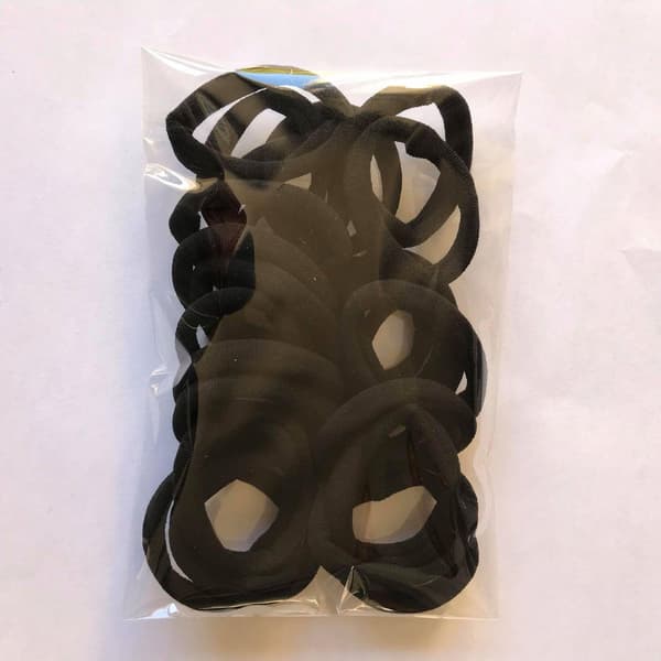 Sorte hårelastikker - 20 stk. - Elastiske - Hårelastikker - Kvinder Piger - Nylon Elastiske Hårbånd - Hårpynt