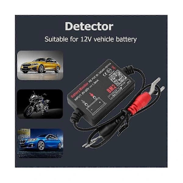 Bm2 Batteriovervåker Tester 12V Batteriovervåker Bluetooth 4.0 Bilbatterianalysator Lading Start Test Spenningstester【PL】