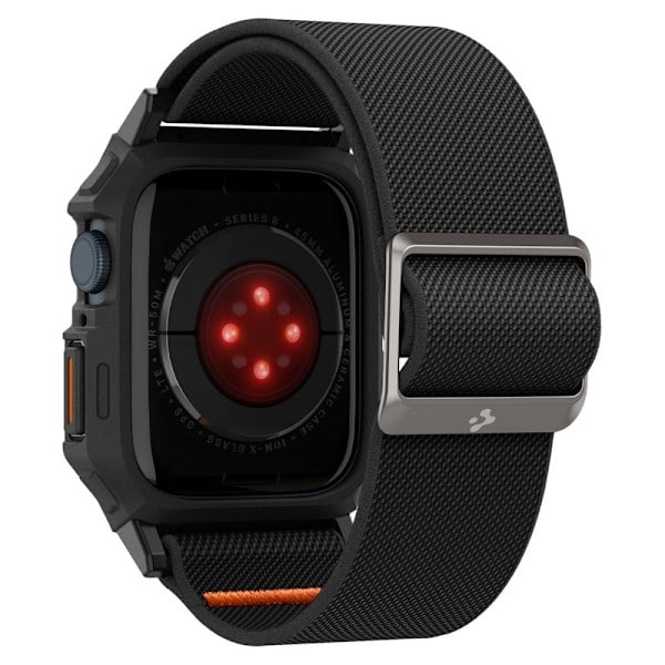 Spigen Apple Watch 44/45 mm Kuori/Ranneke Lite Fit 'Pro' Matt Musta