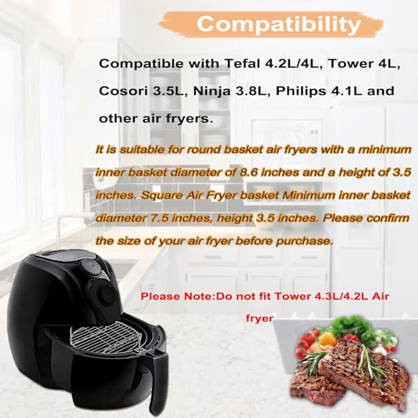 Airfryer-teline Airfryer-tarvikkeet 4 vartaalla【pl】
