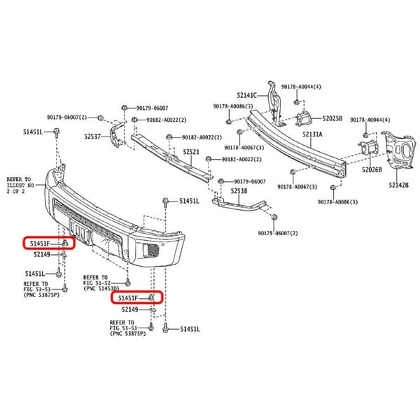 50 stk. Fender Liner Clips Retainer Clip