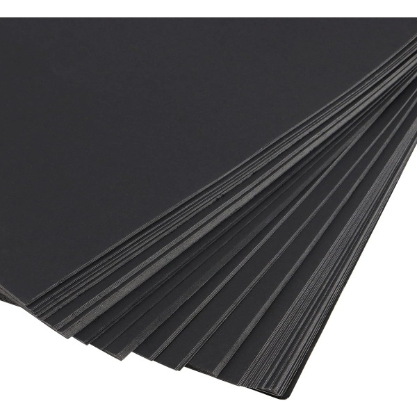 100 ark A4 230gsm sort karton, 21*29,7 cm tykt kunstpapir til scrapbooking