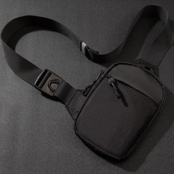 Sling Bag, Vattentät Bröstväska för Män och Kvinnor, Mini Andningsbar Axelväska med Dragkedja, Lätt Axelremsryggsäck