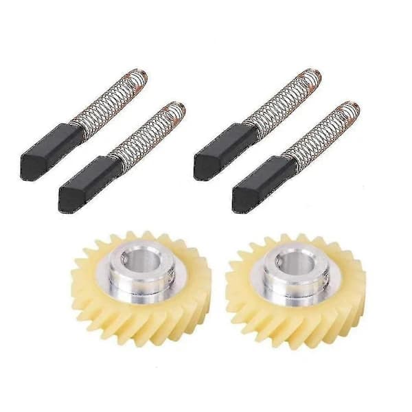 {PL}Mixerdrivväxel för KitchenAid stativmixer & 2 par motorborstar