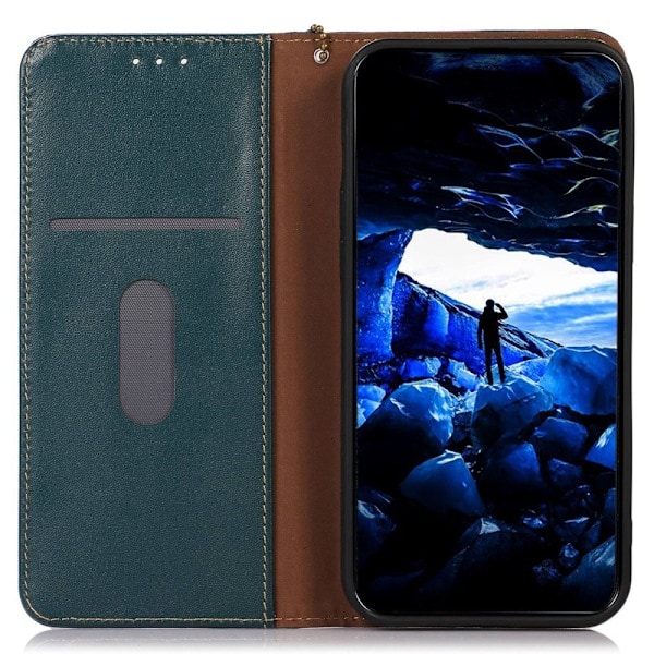 KHAZNEH Sony Xperia 5 V Etui RFID Ægte Læder Grøn
