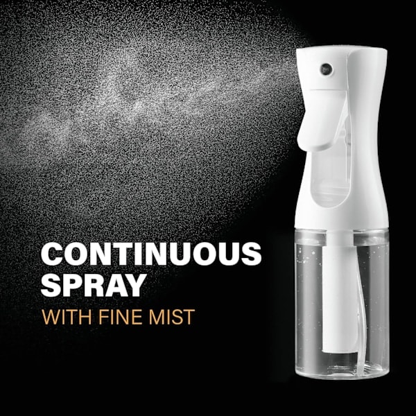 2-pack Continuous Spray Bottles - Ultrafin Mist Sprayer Vattensprayflaska för Hårsprayflaskor för Hårstyling, Rengöring