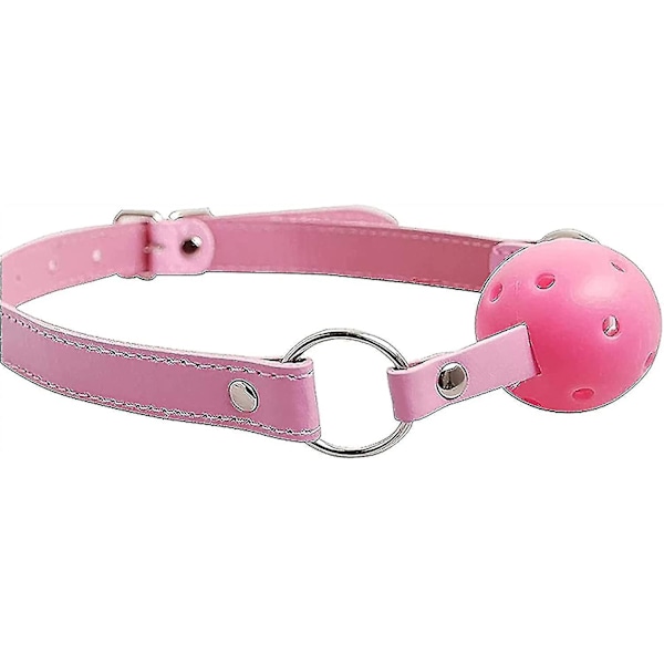 7-delars läderbondage-set för vuxna - handbojor/piska/boll/rep/krage/bdm