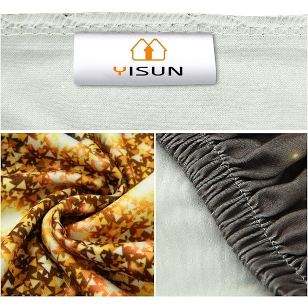 Julstolstrekk, Spisestolstrekk Sett med 4, Julenissen Super Passform Stretch Spandex Avtakbart Vasket