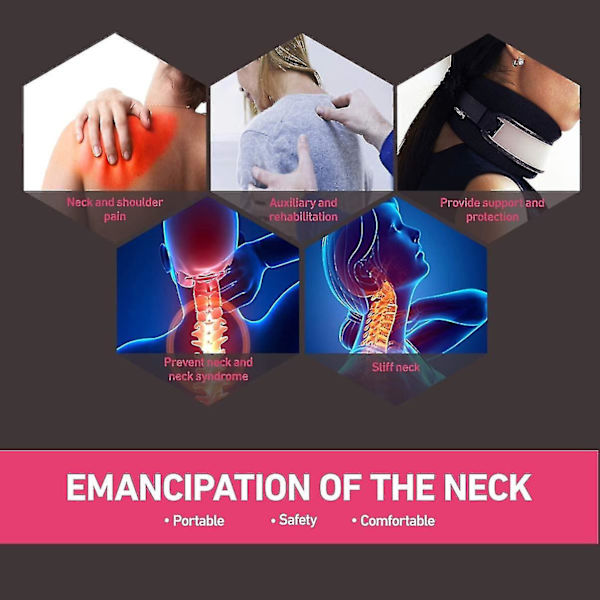Nackstöd - För Nacksmärta Och Stöd - För Spondylitis - Justerbar Halskrage - För Sovning (shikai)