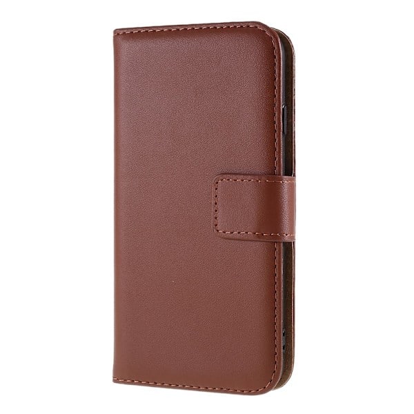 iPhone 7/8/SE (2020/2022) - Ægte Læder Pung Etui - Brun Brown Brun