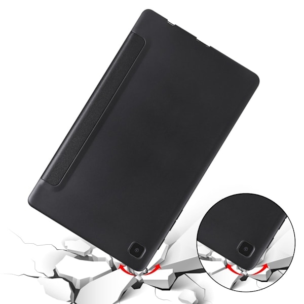 Samsung Galaxy Tab A7 Lite 8.7 Fodral Tri-Fold Stöttåligt Svart