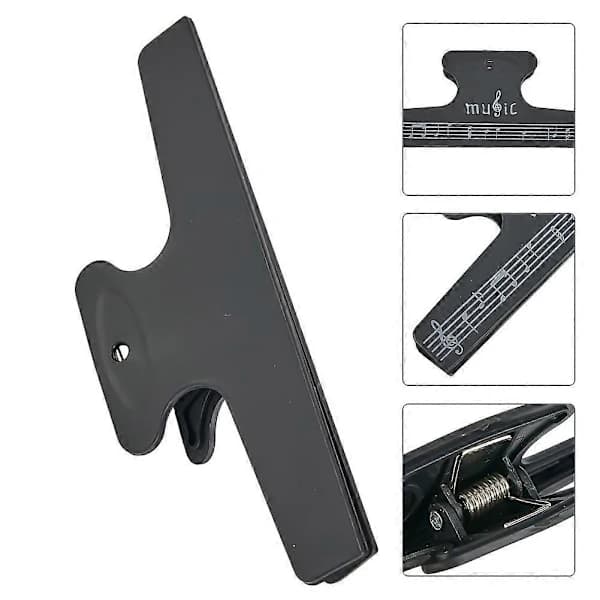 [PL】 Klemme Node Klemme Bog Side Node Klemme Bog Side Holder Musik Partitur Node Klemme Piano Noder Violin 1 * Nodeklemme