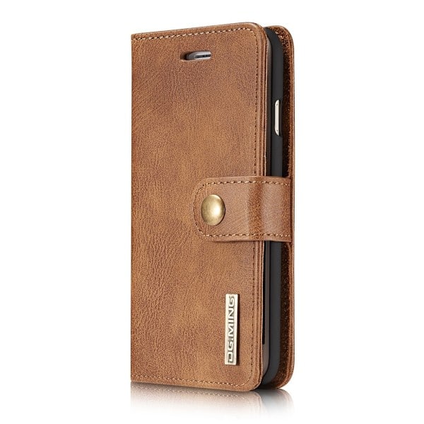 iPhone 7/8/SE (2020/2022) - DG.MING Magneettikuori/Lompakkokotelo - Ruskea Brown Ruskea