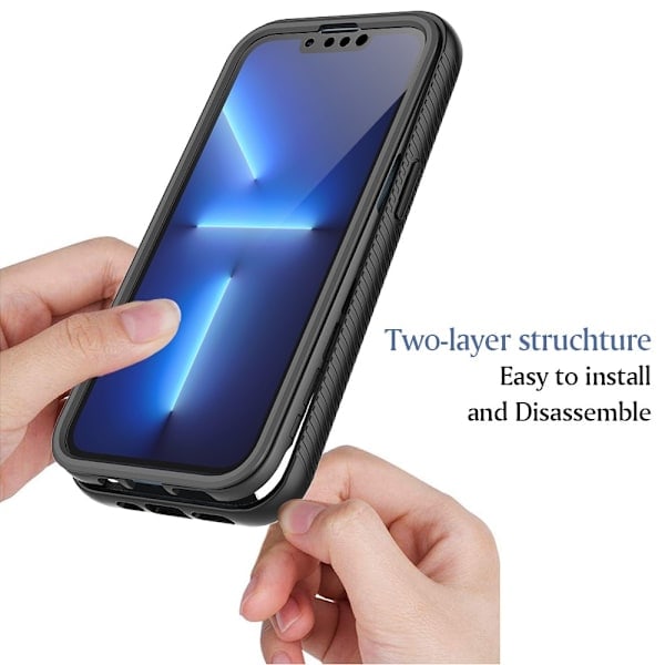 iPhone 13 Pro Kuori 360 Hybrid Defense Musta