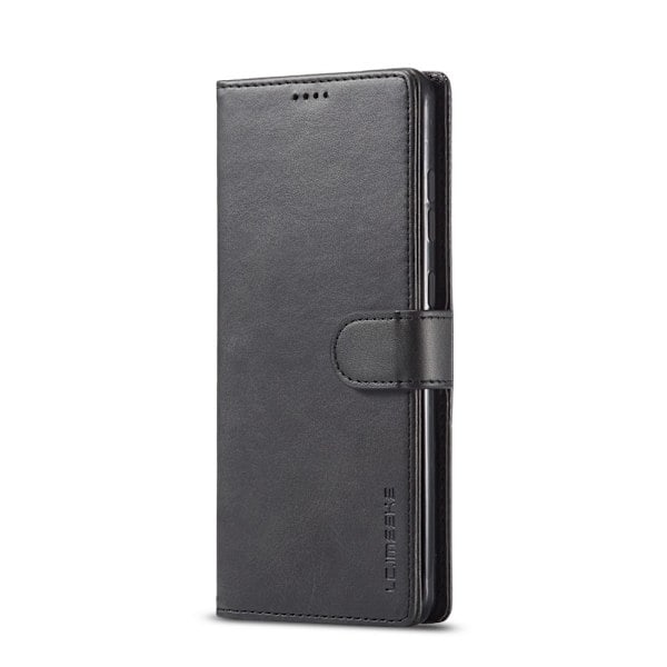 Samsung Galaxy A52 / A52s - LC.IMEEKE Nahkakotelo - Musta Black Musta