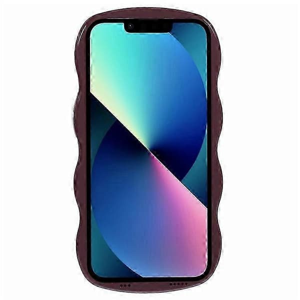 WT Series iPhone 13 Case, Wavy Edge Hard PC + Soft TPU Protective Cover, Slim Phone Case