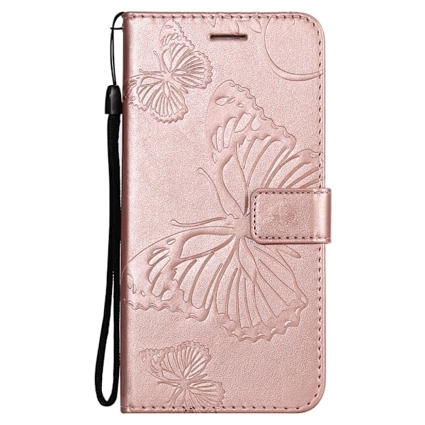Samsung Galaxy S21 - Butterfly Nahkakotelo - Ruusukulta Ruusukulta Ruusukulta