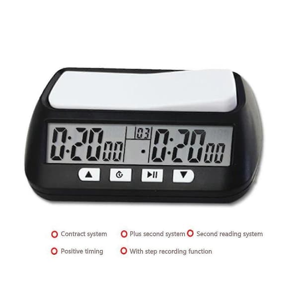 Schack Basic Digital Schackur & Speltimer, Klocka Digital Armbandsur Timer-FCY Green