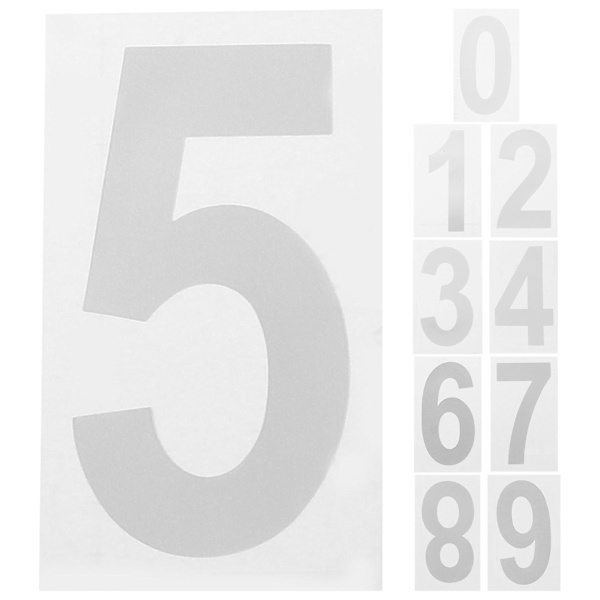 5 set reflekterande digitala klistermärken brevlåda digitala klistermärken