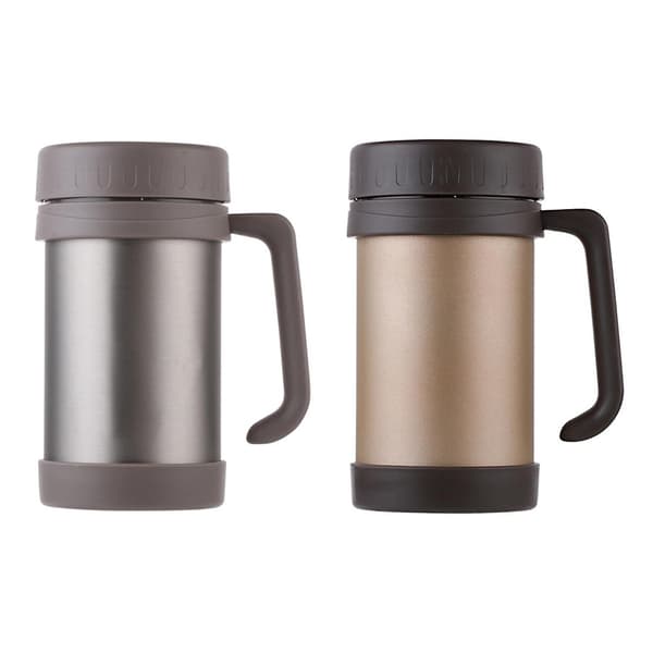 500ml/17oz Mugg Rostfritt Stål Vakuumflaskor Termosar Guld