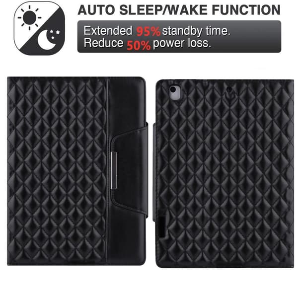 For iPad 10.2 (2021)/(2020)/(2019) Sammenleggbart etui - Svart