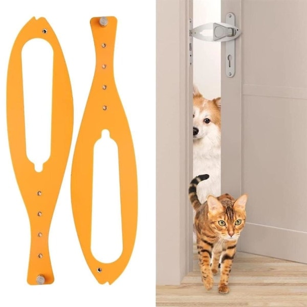 2 stk. dørholdere, Flex Latch dørstopper med justerbar rem 2,5-6 tommer bred hundedørholder