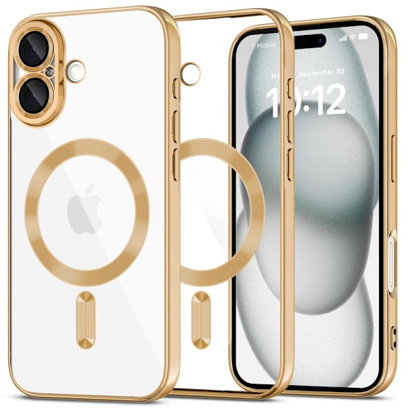 Tech-Protect iPhone 16 Deksel MagSafe MagFlex Shiny Gold