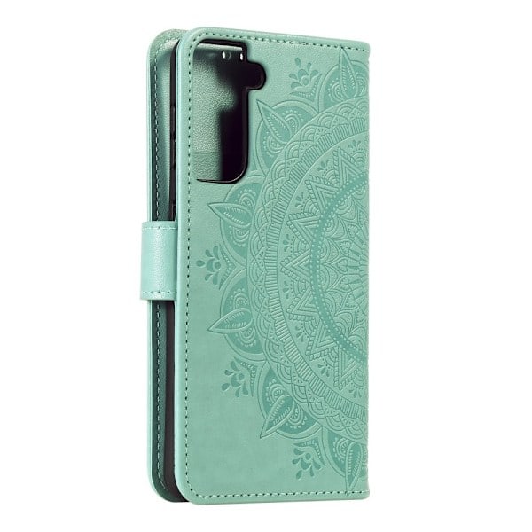 Samsung Galaxy S21 Plus - Mandala Lompakkokotelo - Vihreä Green Vihreä