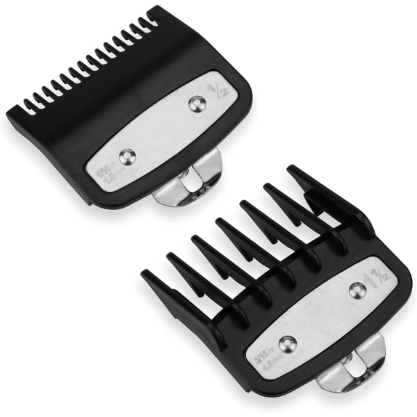 0,5 mm hiustenleikkuusuoja Wahl-leikkureille, Ancable johdoton hiustenleikkuusuoja Wahl 0,5, 1,5 metalliklipsillä 1/16 \" ja 3/16 \" (1,5 ja 4,5 mm)