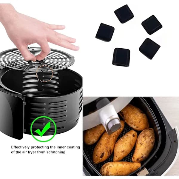 20 ST Luftfritös Gummibuffertar, Tower Luftfritös Tillbehör för【PL】