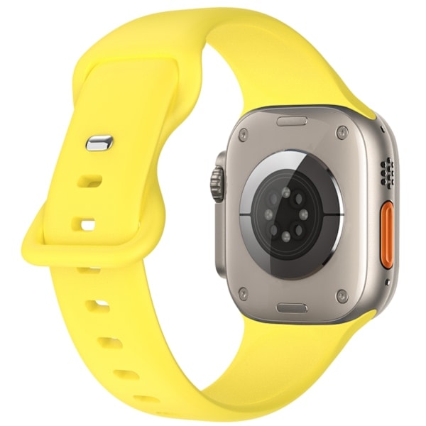 Silikoni Ranneke Butterfly Apple Watch 41/40/38 mm (M/L) Keltainen