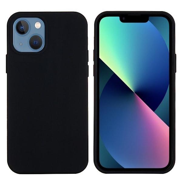 iPhone 13 Cover Flydende Silikone Sort