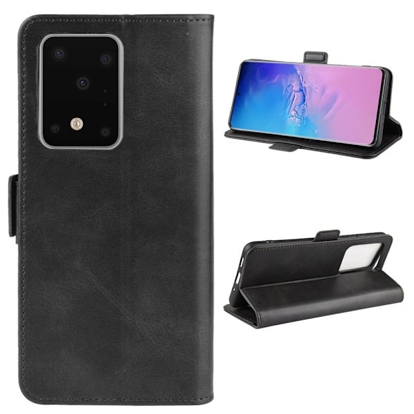 Samsung Galaxy S20 Ultra - Plånboksfodral - Svart Svart Svart