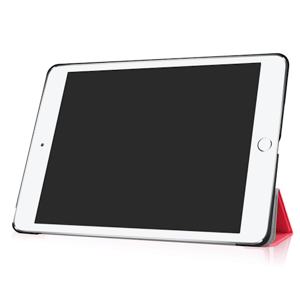 iPad 9.7\" (2017) / (2018) - Ohut Tri-Fold Kotelo - Punainen Red Punainen