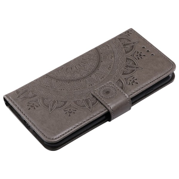 iPhone 7/8 Plus - Mandala Pung Etui - Grå Grey Grå