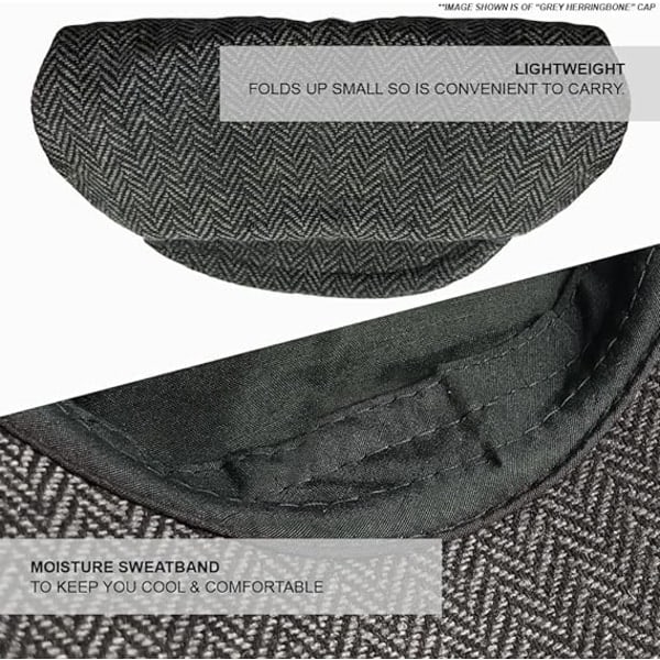 Herre Tweed Flat Caps