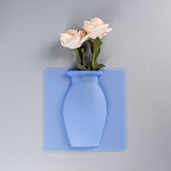Silikone Blomstervase Sticky Vase BLÅ-A BLÅ-A