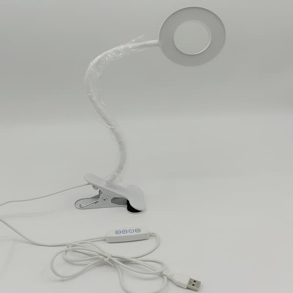 LED-leselampe, leselampe med klemme for seng