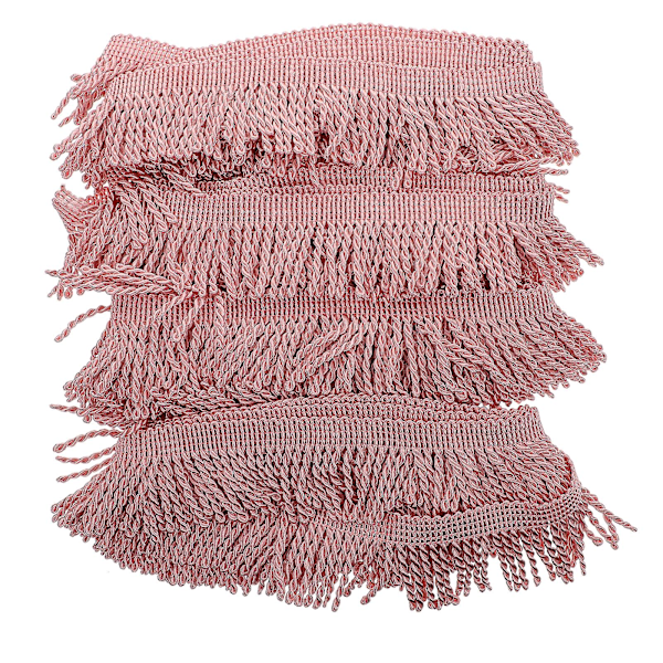 1 rulle frynset kantebånd kvast kantebånd elegant DIY sy materiale til gardin fremstilling pink