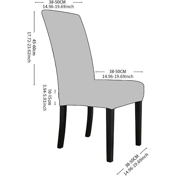 Julstolsöverdrag, Set med 4 Stretch Stolsöverdrag Tvättbara Stolsöverdrag Julmöbelskydd