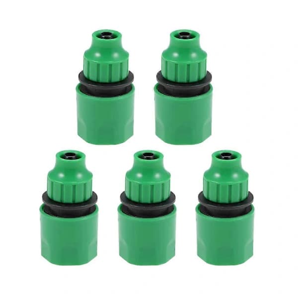 {PL}Snabbkoppling Slangadapter Koppling 8mm Innerdiameter Slangrör för Trädgårdsbevattningssystem 5-pack