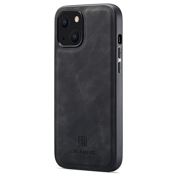 DG.MING iPhone 13 Cover Læderbelagt Sort