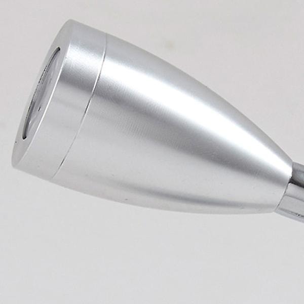 Svanehals RV Leselampe 12v 3w Sengelampe med Bryter Designet for Lesing Båt Yacht Caravan Bobil Hvit